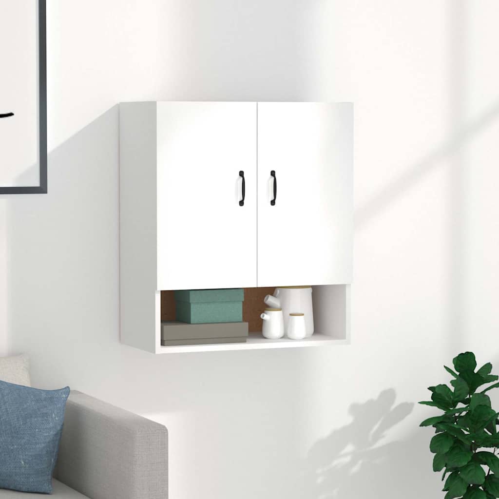 812879 vidaXL Wall Cabinet White 60x31x70 cm Engineered Wood