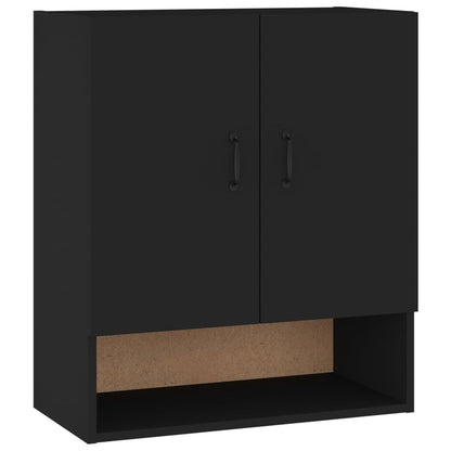 Wall Cabinet Black 60x31x70 cm Engineered Wood