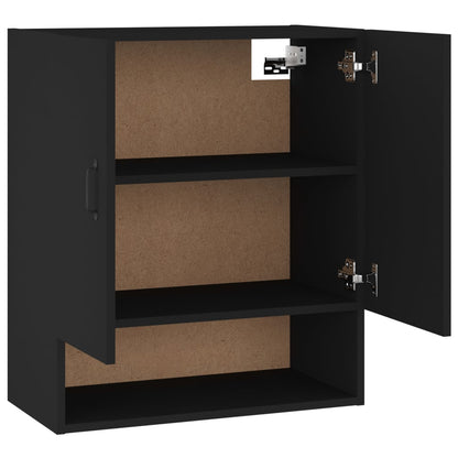 Wall Cabinet Black 60x31x70 cm Engineered Wood
