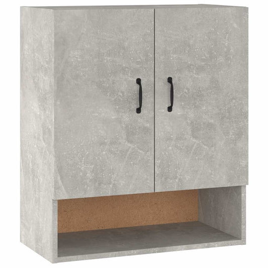 812883 vidaXL Wall Cabinet Concrete Grey 60x31x70 cm Engineered Wood