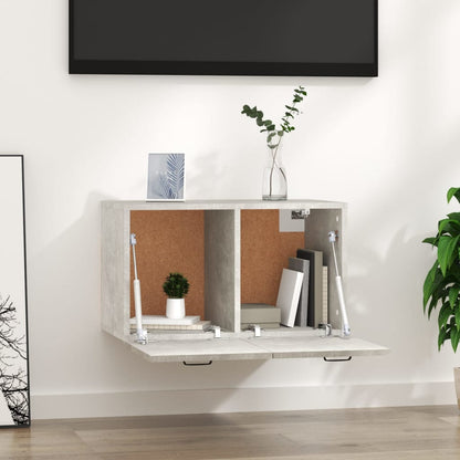 Wall Cabinet Concrete Grey 60x36.5x35 cm Engineered Wood