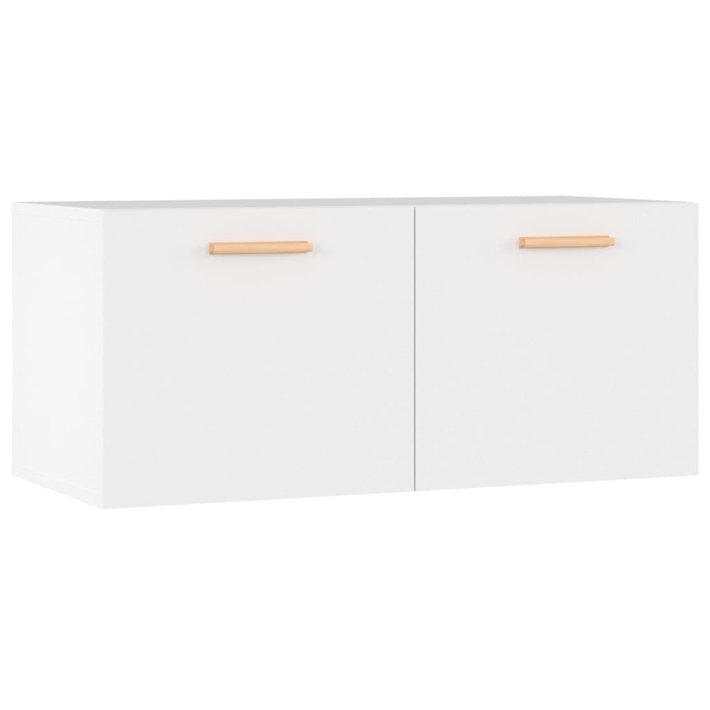 Wall Cabinet White 80x35x36.5 cm Engineered Wood