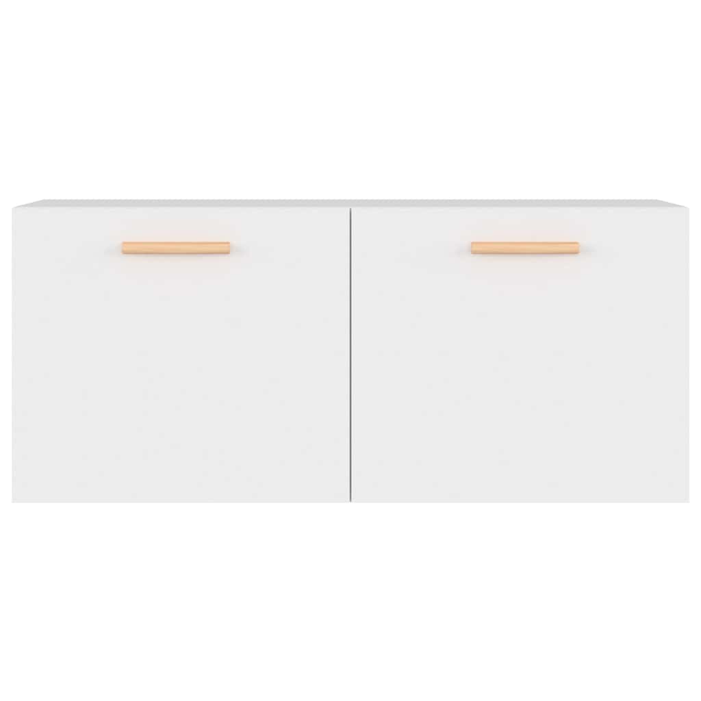 Wall Cabinet White 80x35x36.5 cm Engineered Wood