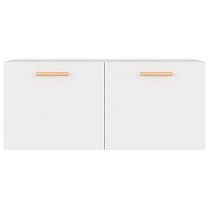 Wall Cabinet White 80x35x36.5 cm Engineered Wood