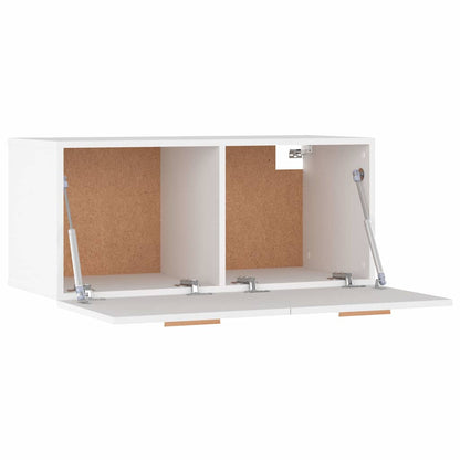 Wall Cabinet White 80x35x36.5 cm Engineered Wood