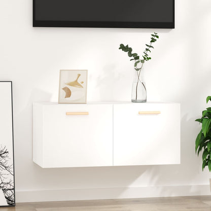 Wall Cabinet White 80x35x36.5 cm Engineered Wood