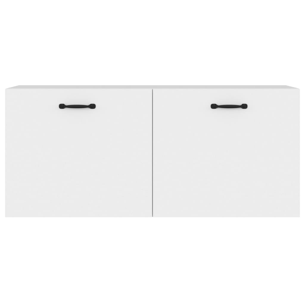 Wall Cabinet White 80x36.5x35 cm Engineered Wood