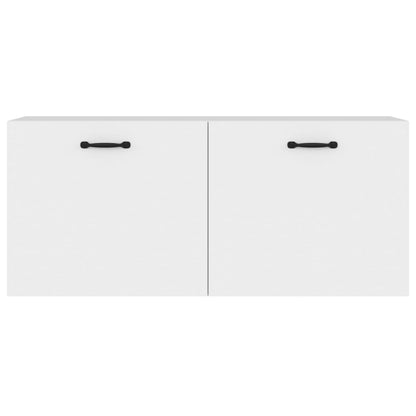 Wall Cabinet White 80x36.5x35 cm Engineered Wood