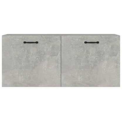 Wall Cabinet Concrete Grey 80x36.5x35 cm Engineered Wood