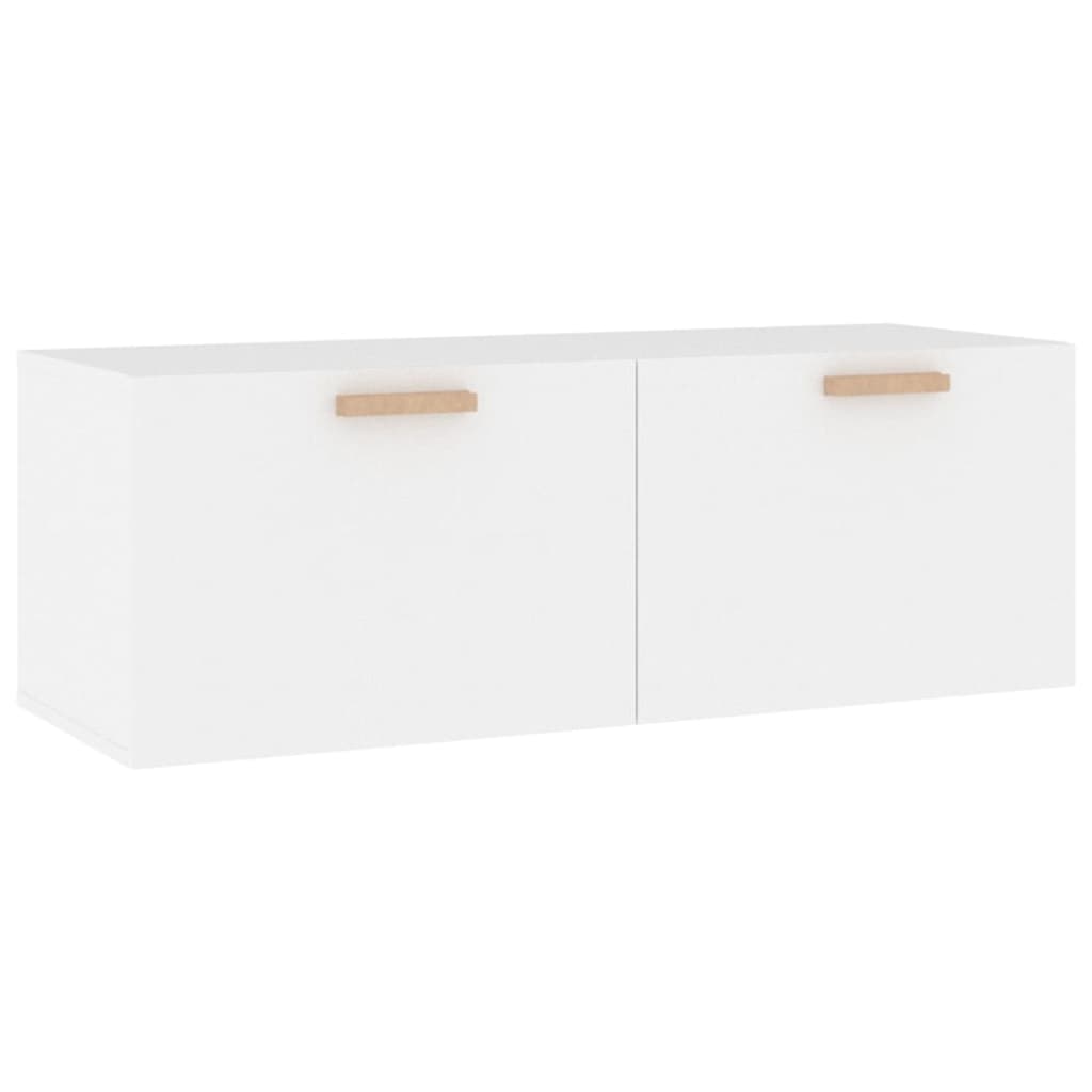 Wall Cabinet White 100x36.5x35 cm Engineered Wood