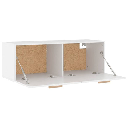 Wall Cabinet White 100x36.5x35 cm Engineered Wood