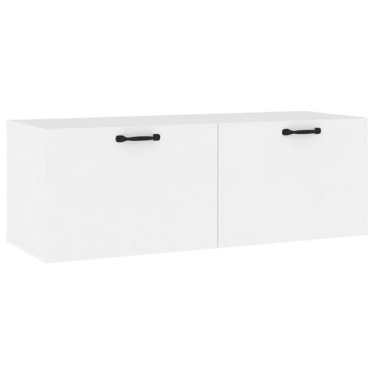 Wall Cabinet White 100x36.5x35 cm Engineered Wood