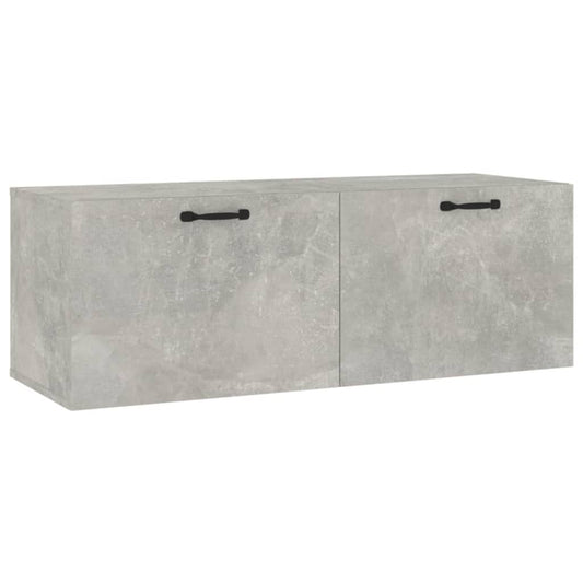 Wall Cabinet Concrete Grey 100x36.5x35 cm Engineered Wood