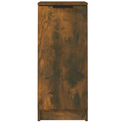 Sideboard Smoked Oak 30x30x70 cm Engineered Wood