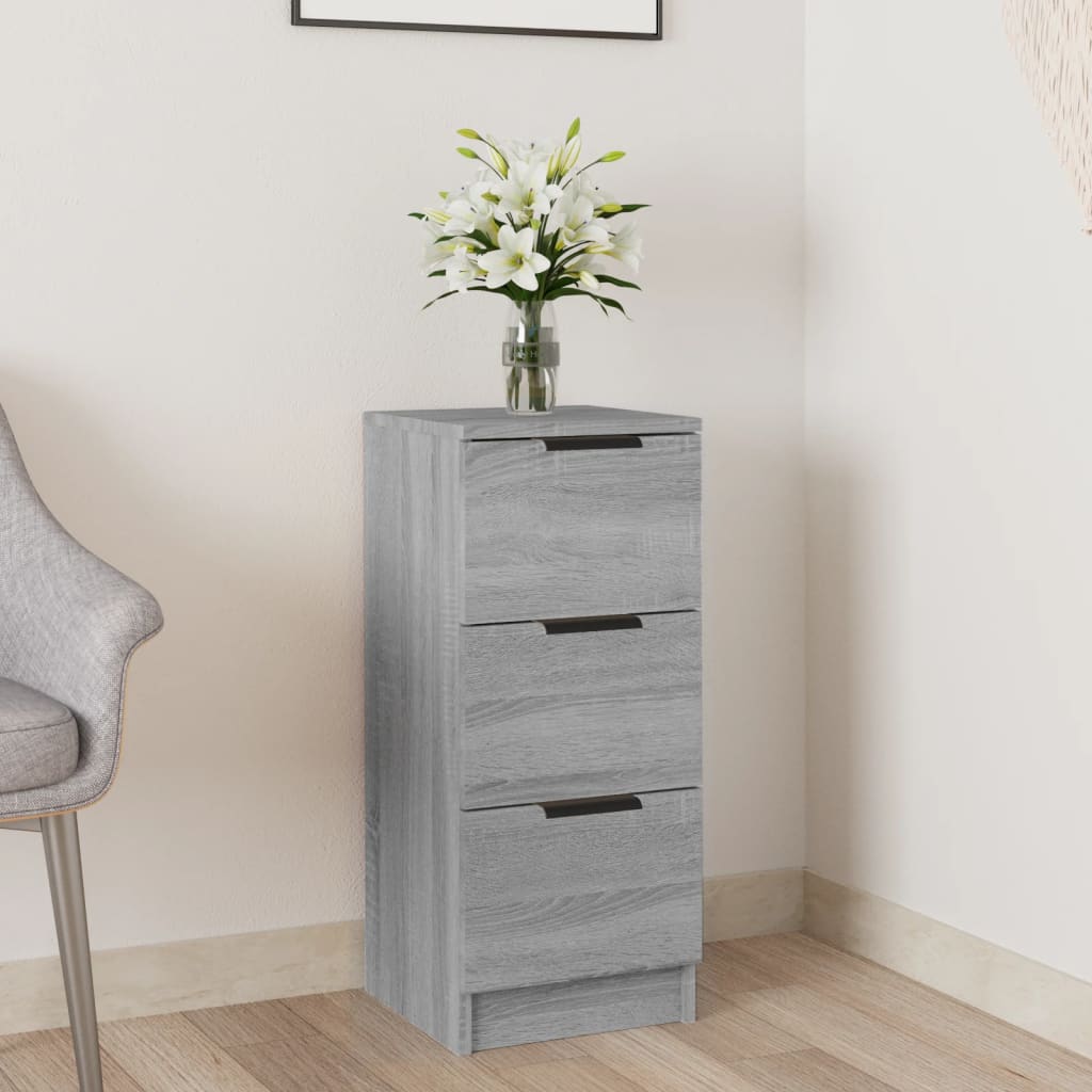 Sideboard | Grey sonoma | Engineered wood | Small |  Simple | Sideboard
