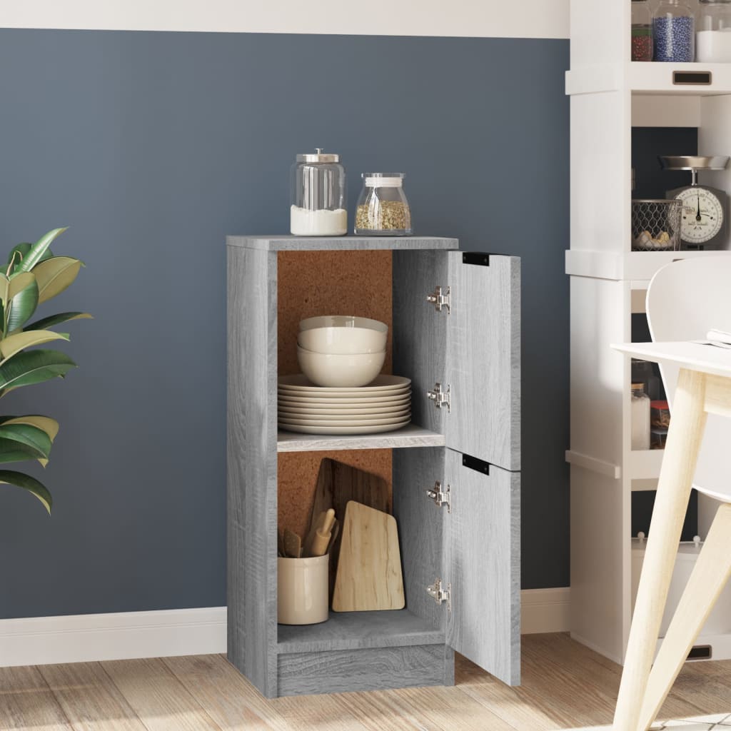 Sideboard Grey Sonoma 30x30x70 cm Engineered Wood