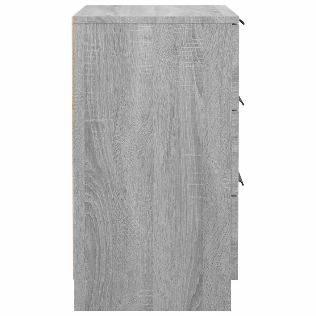 Bedside Cabinets 2 pcs Grey Sonoma 40x36x65 cm