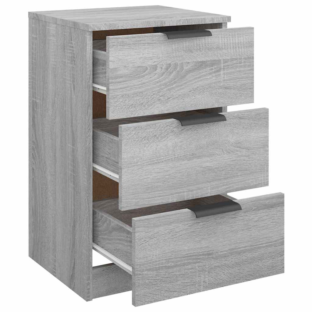 Bedside Cabinets 2 pcs Grey Sonoma 40x36x65 cm