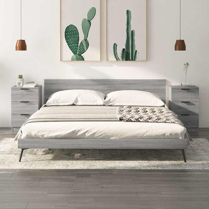 Bedside Cabinets 2 pcs Grey Sonoma 40x36x65 cm