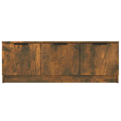 TV Cabinet Smoked Oak 102x35x36,5 cm Engineered Wood