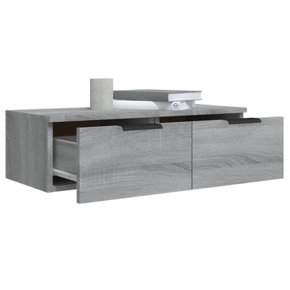Wall Cabinet Grey Sonoma 68x30x20 cm Engineered Wood