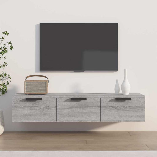 Wall Cabinet Grey Sonoma 102x30x20 cm Engineered Wood