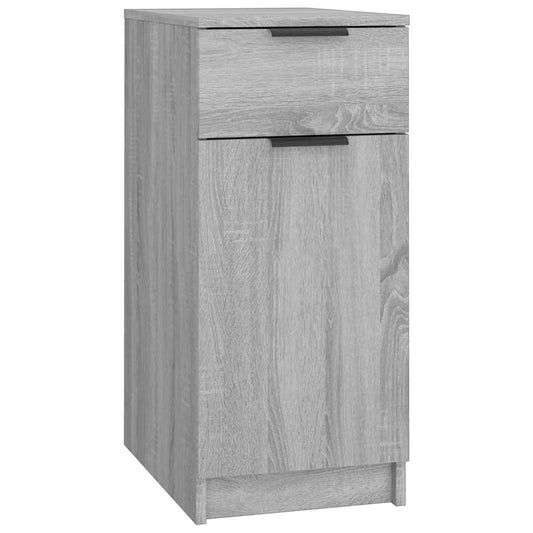 Desk Cabinet Grey Sonoma 33,5x50x75 cm Engineered Wood