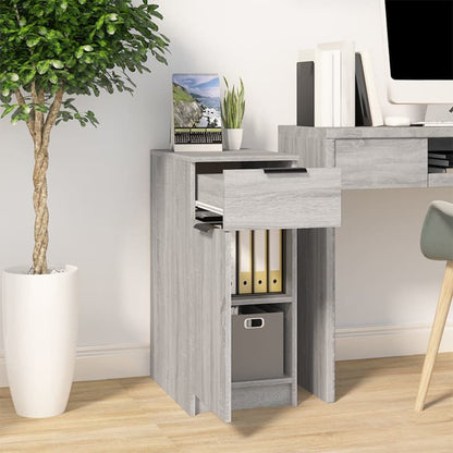 Desk Cabinet | Grey sonoma | Engineered wood | 33.5x50x75 cm