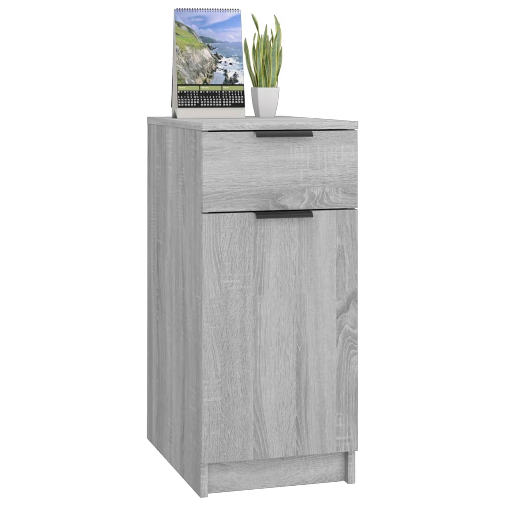 Desk Cabinet | Grey sonoma | Engineered wood | 33.5x50x75 cm