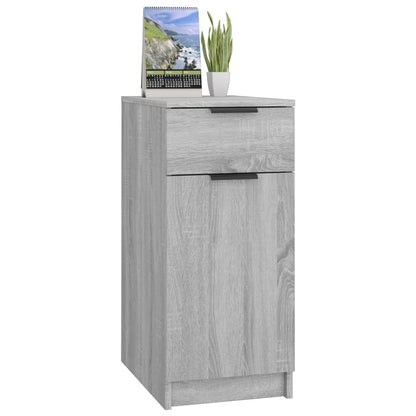 Desk Cabinet | Grey sonoma | Engineered wood | 33.5x50x75 cm
