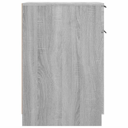 Desk Cabinet Grey Sonoma 33,5x50x75 cm Engineered Wood