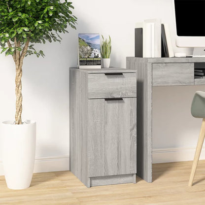 Desk Cabinet | Grey sonoma | Engineered wood | 33.5x50x75 cm