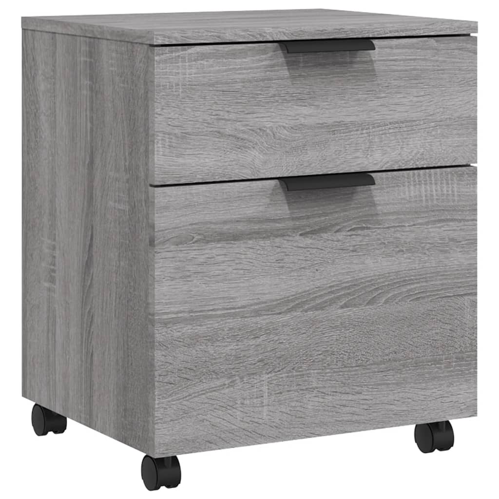 File Cabinet | Grey Sonoma | Engineered Wood | Standard | Smooth Sliding