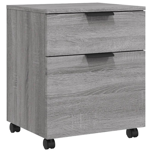 File Cabinet | Grey Sonoma | Engineered Wood | Standard | Smooth Sliding