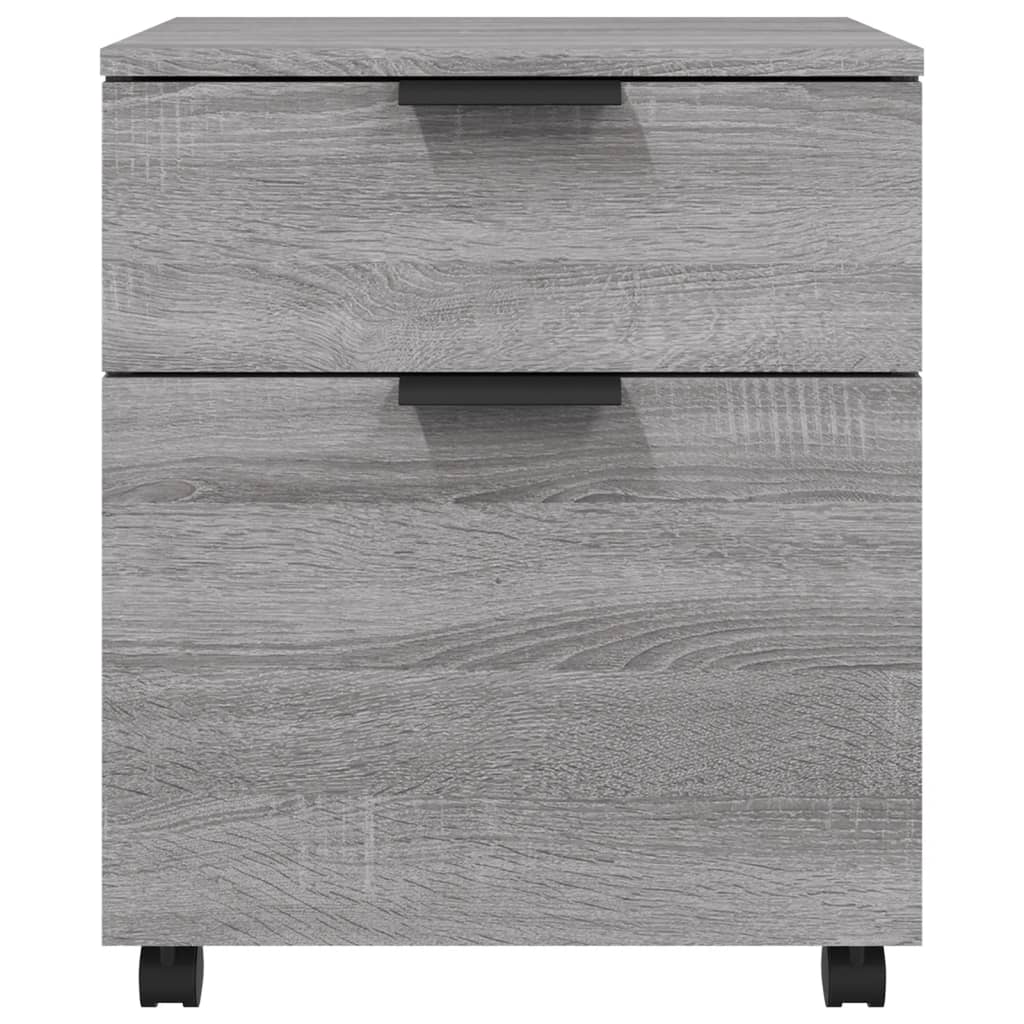 File Cabinet | Grey Sonoma | Engineered Wood | Standard | Smooth Sliding