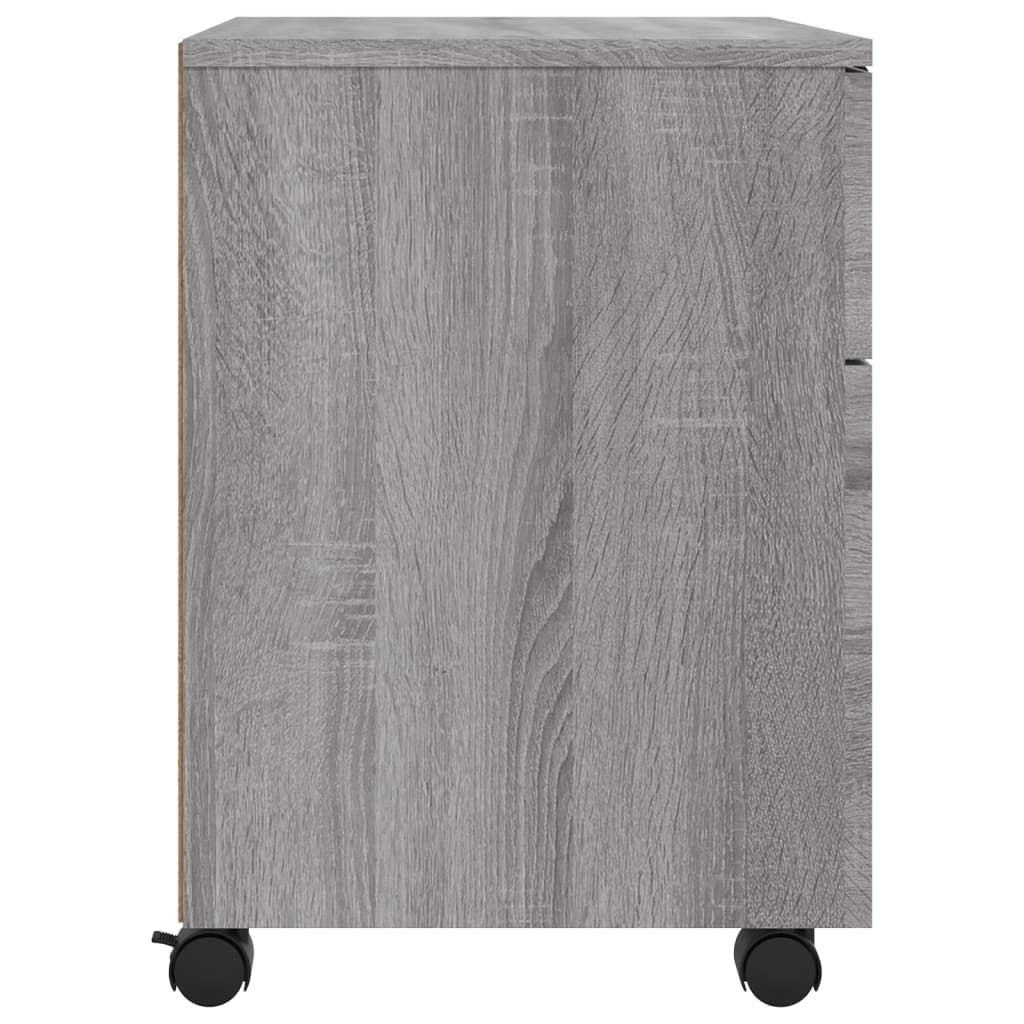 File Cabinet | Grey Sonoma | Engineered Wood | Standard | Smooth Sliding