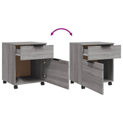 File Cabinet | Grey Sonoma | Engineered Wood | Standard | Smooth Sliding