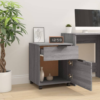 File Cabinet | Grey Sonoma | Engineered Wood | Standard | Smooth Sliding