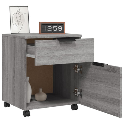 File Cabinet | Grey Sonoma | Engineered Wood | Standard | Smooth Sliding