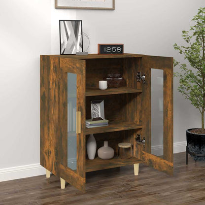 Sideboard Smoked Oak 69,5x34x90 cm Engineered Wood