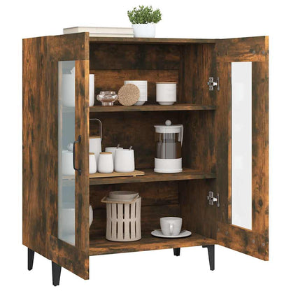 Sideboard Smoked Oak 69,5x34x90 cm Engineered Wood
