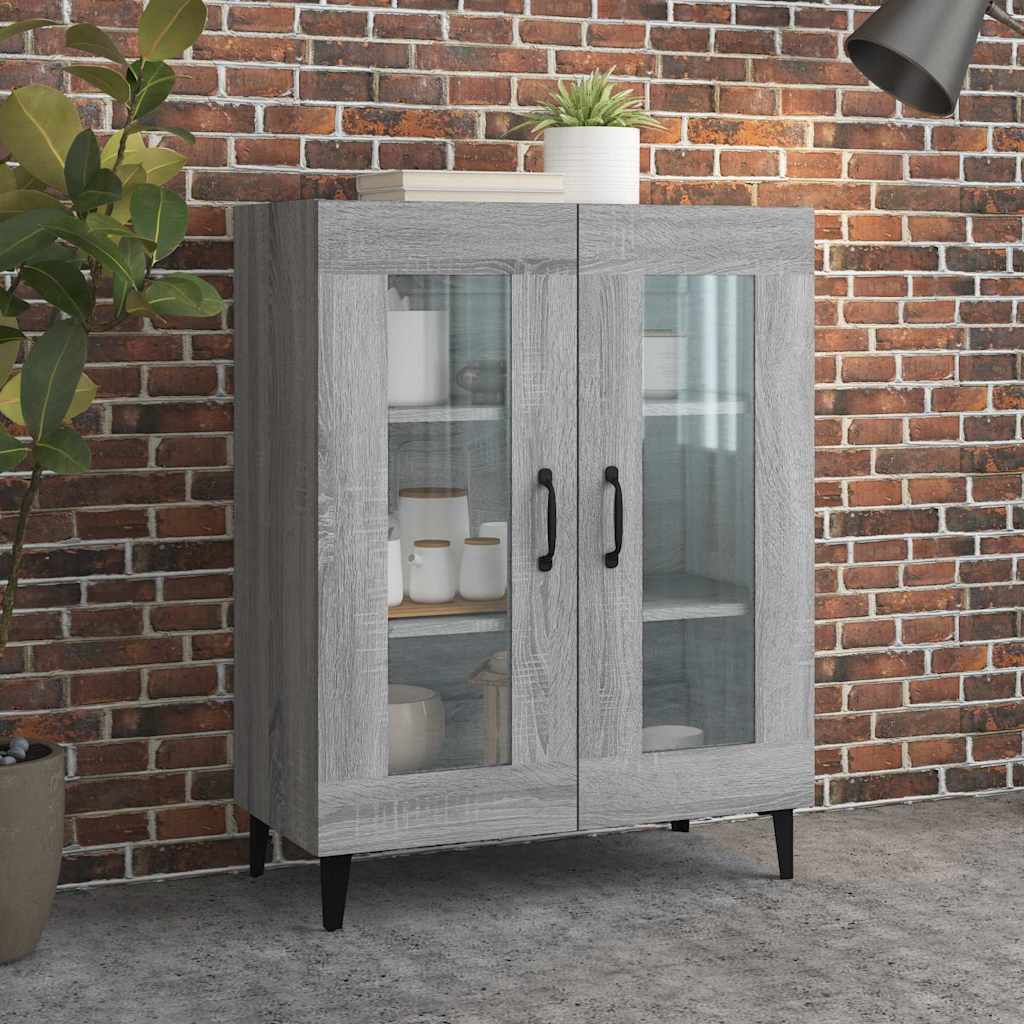 Sideboard Grey Sonoma 69,5x34x90 cm Engineered Wood