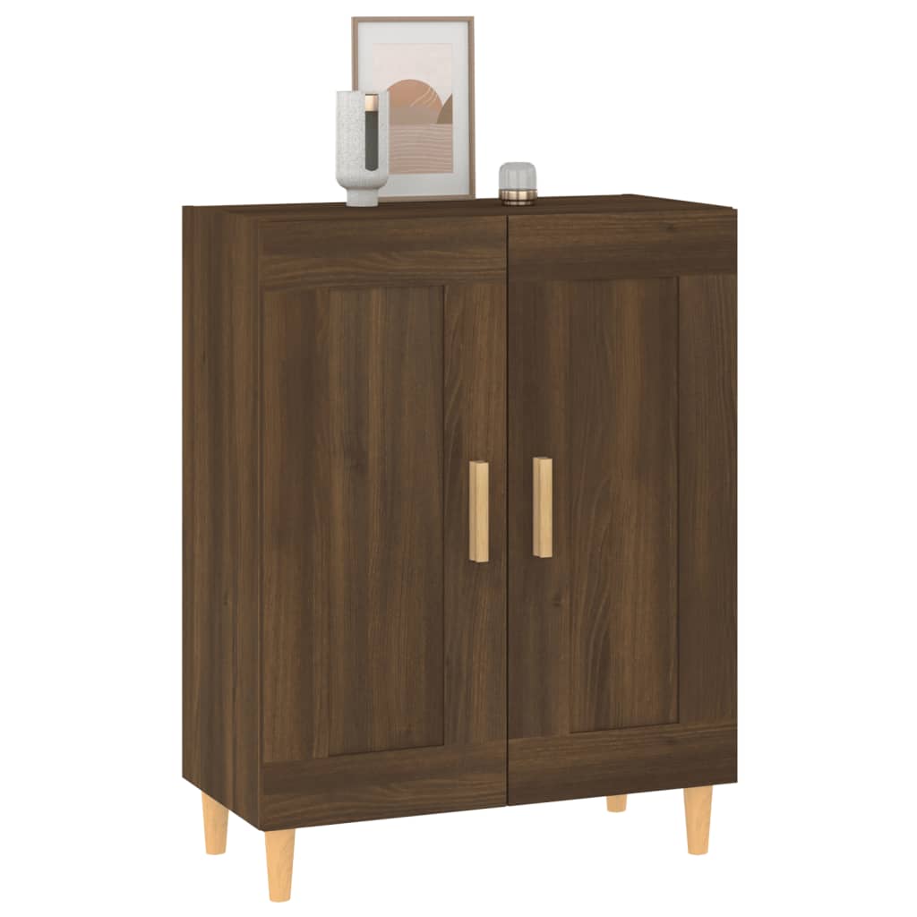 Sideboard Brown Oak 69.5x34x90 cm Engineered Wood