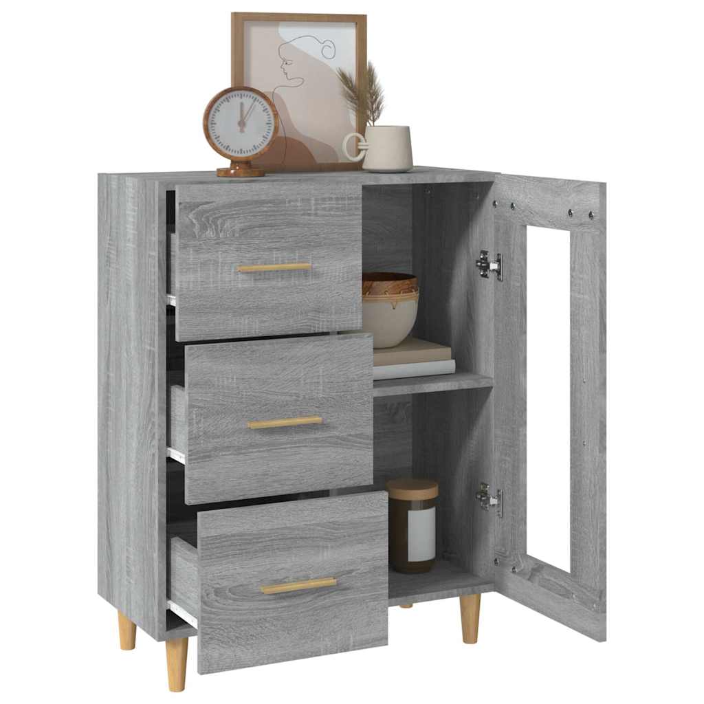 Sideboard Grey Sonoma 69,5x34x90 cm Engineered Wood