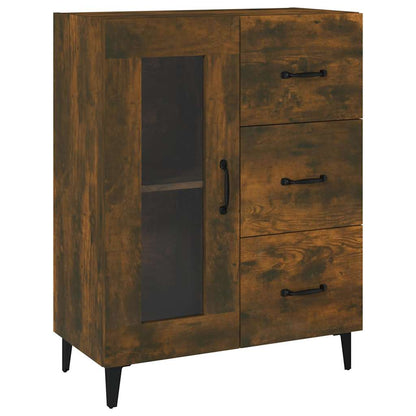 Sideboard Smoked Oak 69,5x34x90 cm Engineered Wood