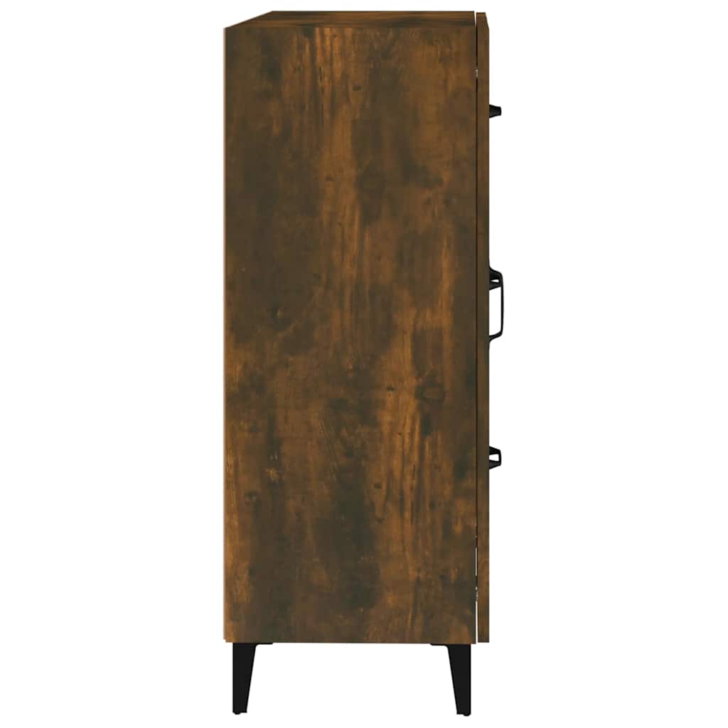 Sideboard Smoked Oak 69,5x34x90 cm Engineered Wood