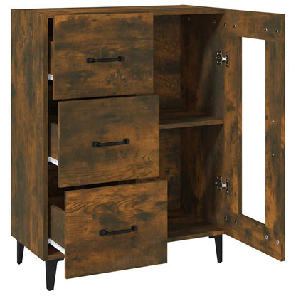 Sideboard Smoked Oak 69,5x34x90 cm Engineered Wood