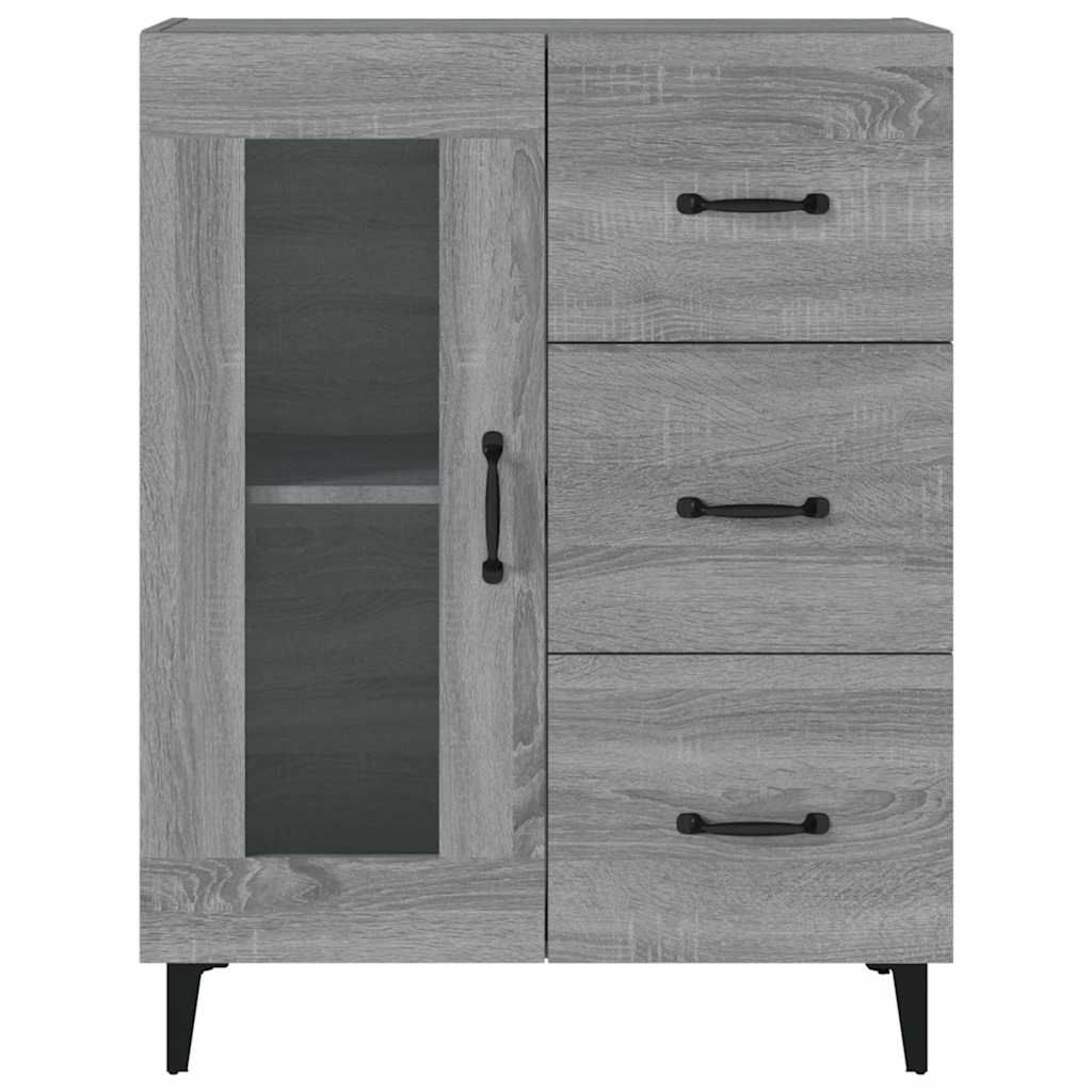 Sideboard Grey Sonoma 69,5x34x90 cm Engineered Wood