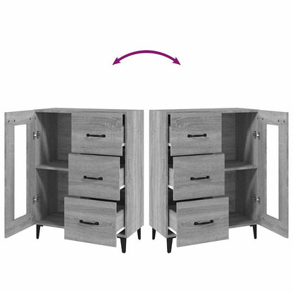 Sideboard Grey Sonoma 69,5x34x90 cm Engineered Wood