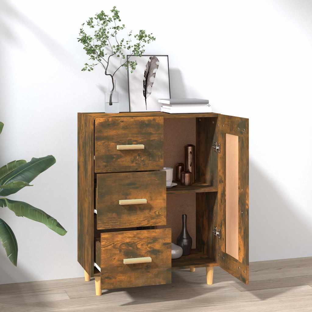 817369 vidaXL Sideboard Smoked Oak 69,5x34x90 cm Engineered Wood